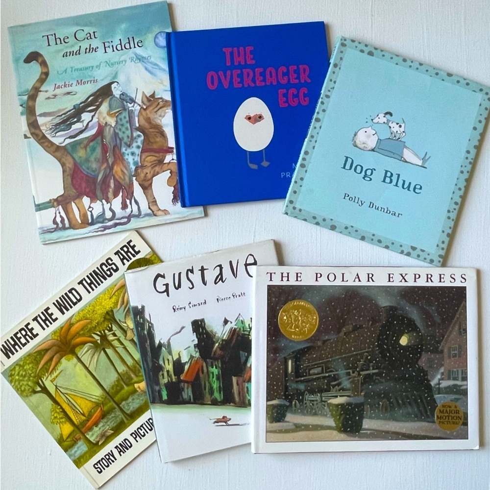 6x bundle assorted kids children's books reading hardcover